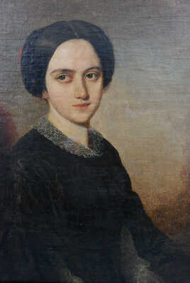 Неизвестный художник. Женский портрет в темном платье